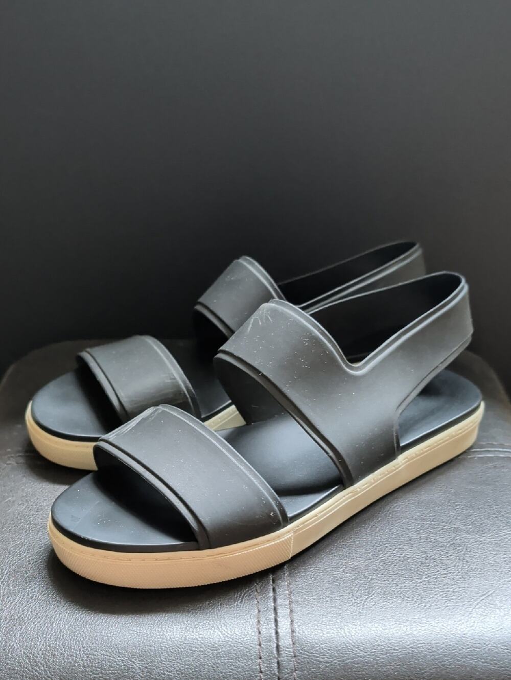 Vince Eres Waterproof Rubber Open Toe Slingback Pull On Summer Sandals Size 8